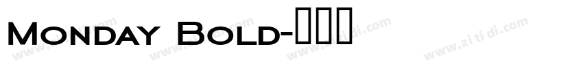 Monday Bold字体转换